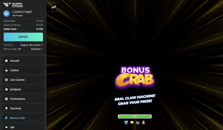 Buran Casino bonus Crab