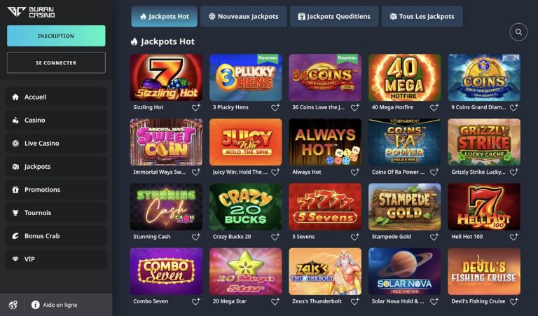 Buran Casino Jackpot